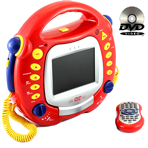 Kinder Karaoke DVD MP3 DIVX CD Player MIT 5 034 LCD Display